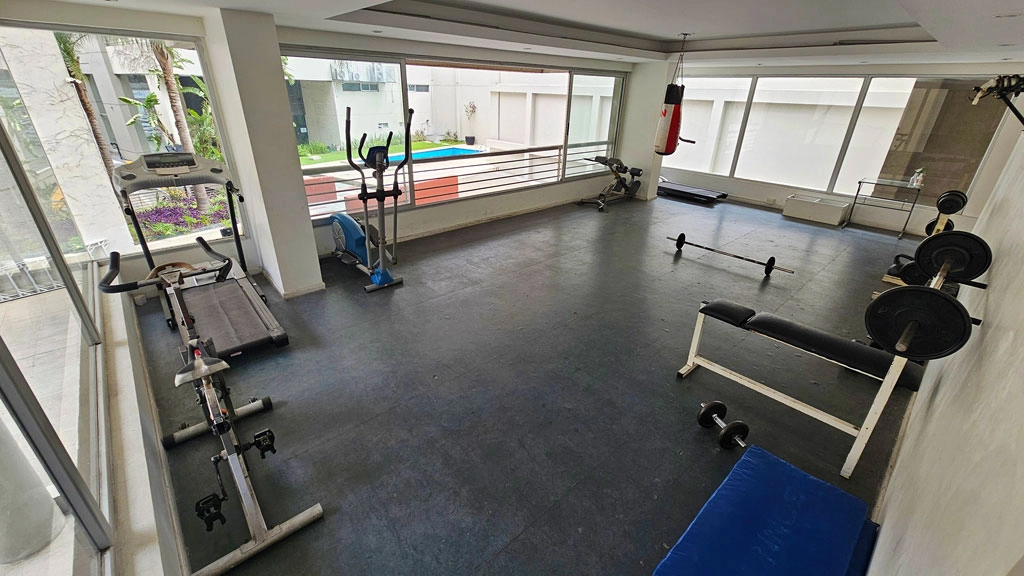 Monoambiente en moderno edificio con amenities, piscina, laundry, gimnasio, sum y parrilla